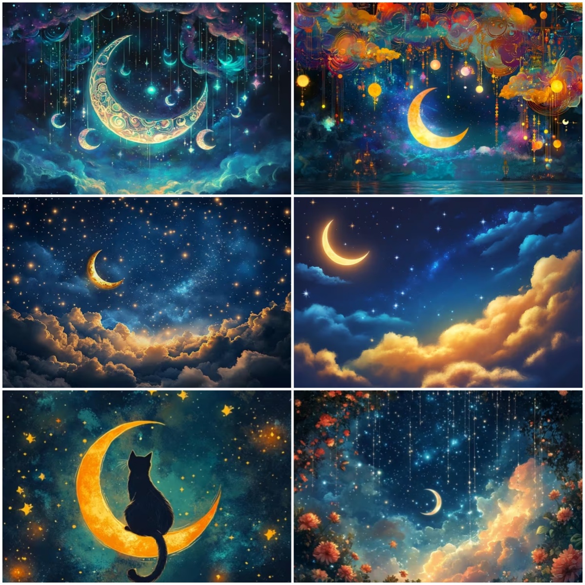 Photography Darkroom - Night Moon Starry Sky Photography Background