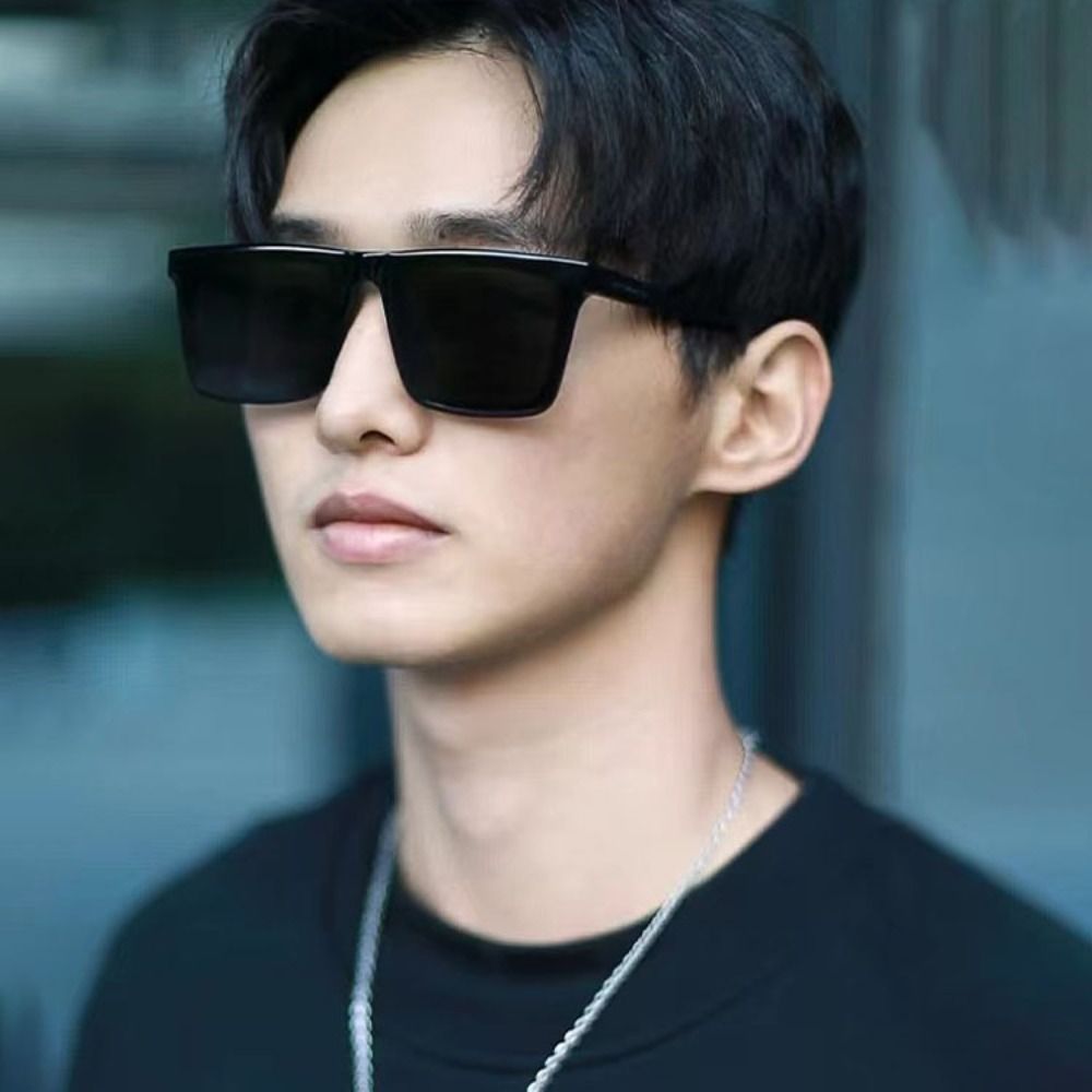 Photography Basic - Simple Square Frame Sunglasses Trendy Street