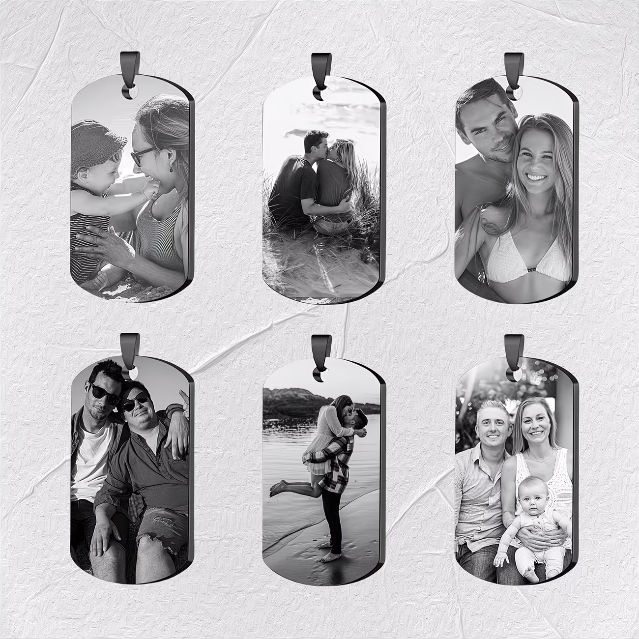 Photographic Memory - Custom Necklace with Engraved Affection: Double-Sided