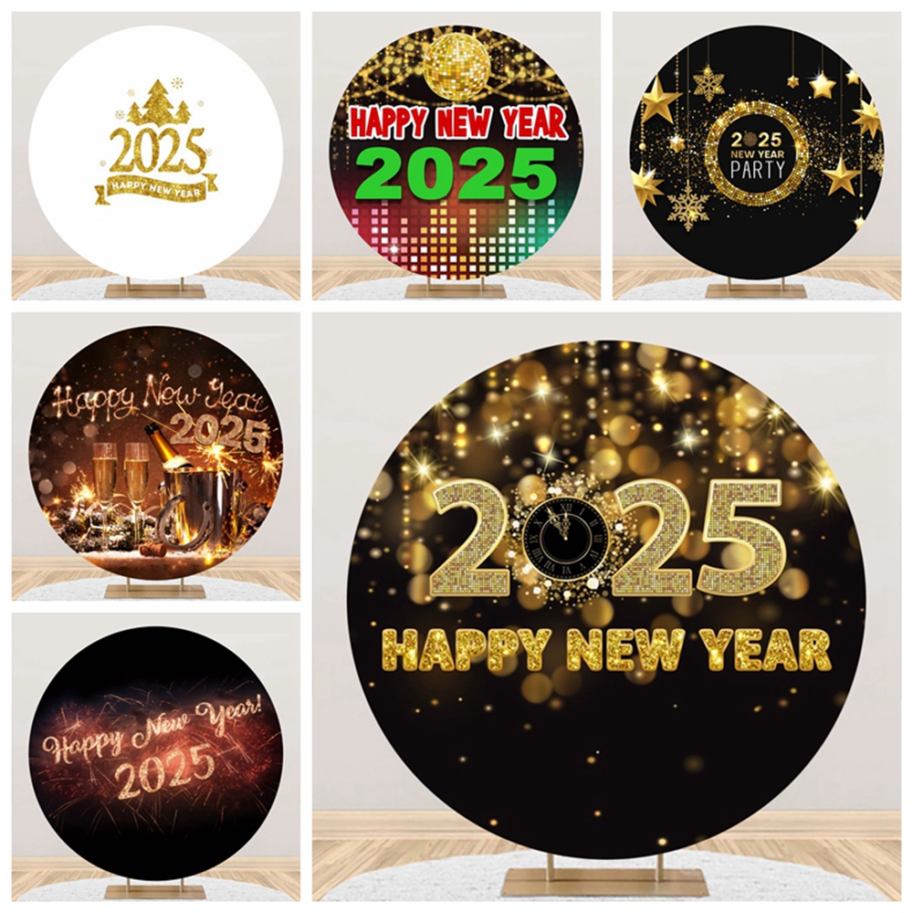 Photography Of The Year 2025 - Happy New Year 2025 Round Background