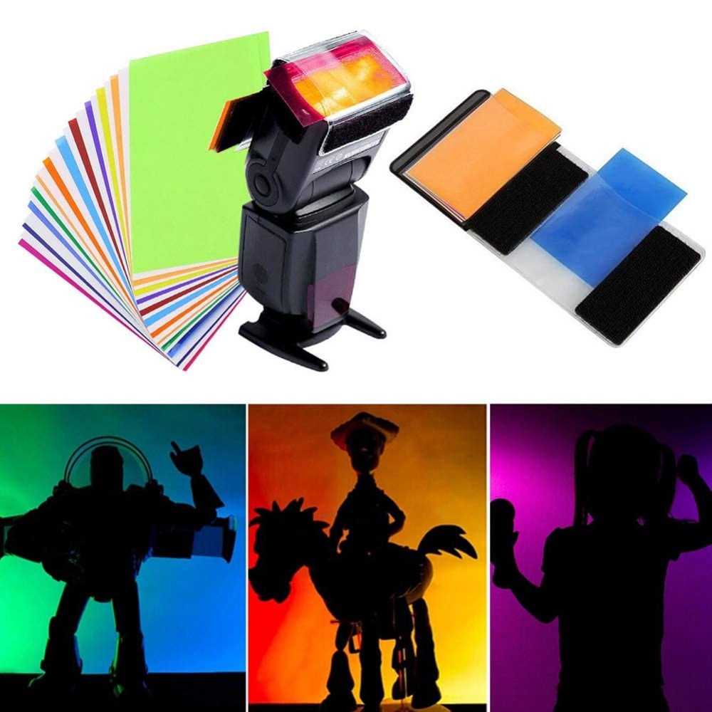 Photography Darkroom - 12 Colors Camera Flash Gels Lighting
