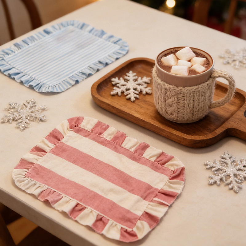 NEW Minimalist Stripe Ruffle P - Photography Coffee incelemesi ve fiyatı