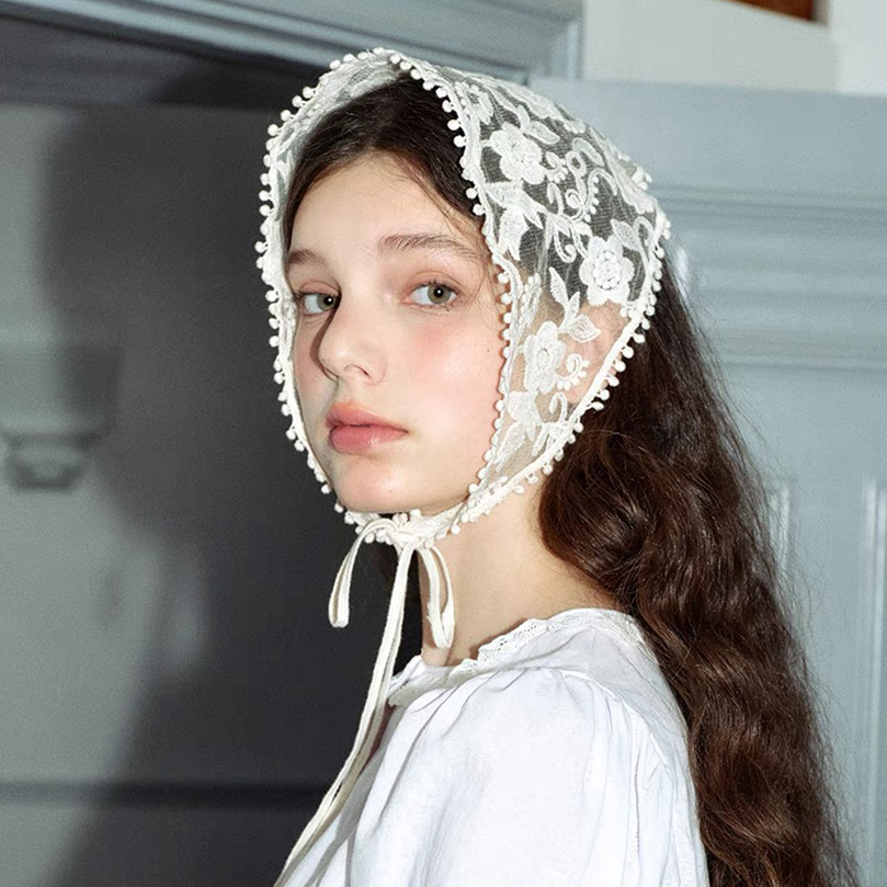 White Woven Floral Lace Hair S - Photography Triangle incelemesi ve fiyatı