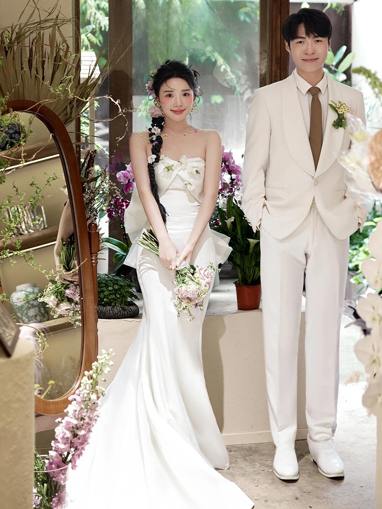 Elegant Satin Wedding Dress Si - Photography Young incelemesi ve fiyatı