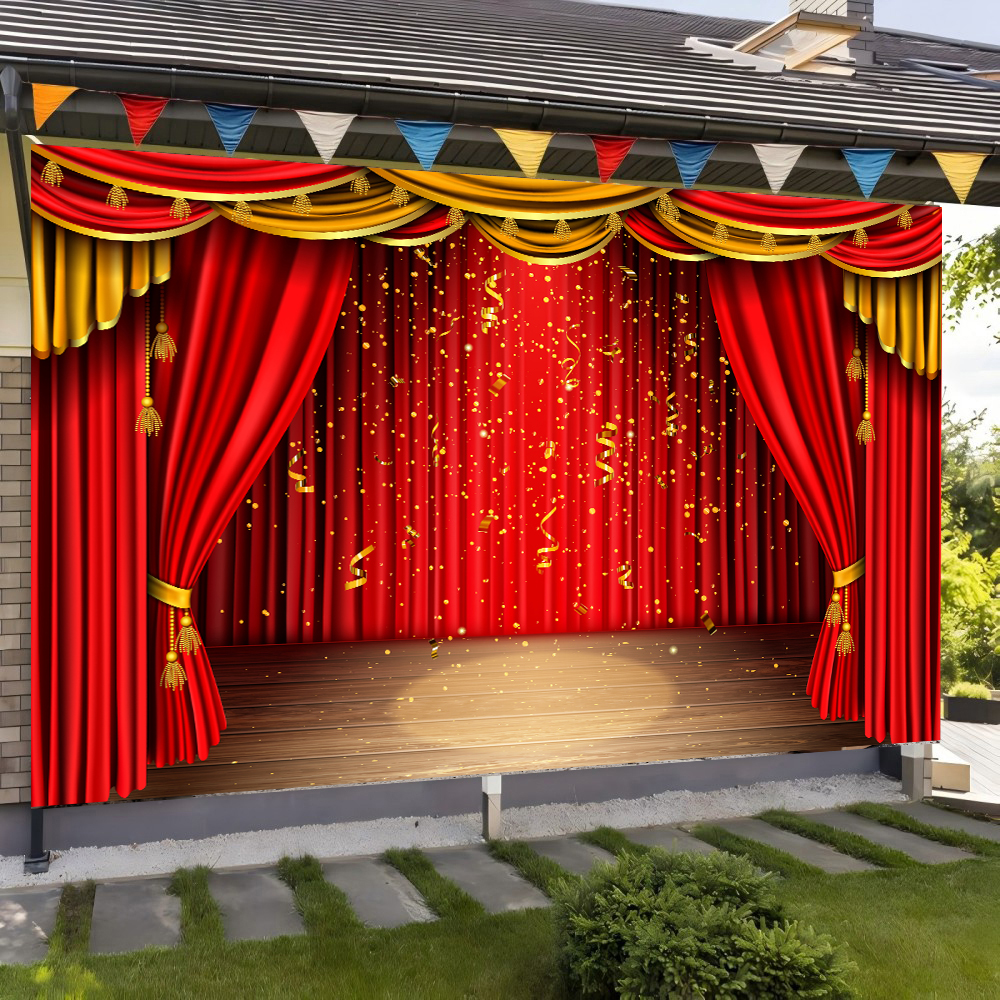 Red Theater Curtain Party Back - Photography Darkroom incelemesi ve fiyatı