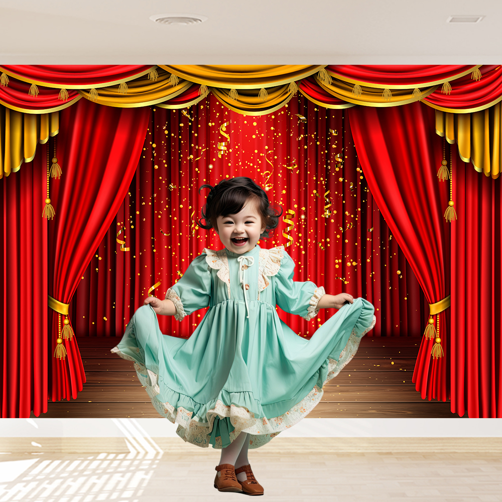 Red Theater Curtain Party Back - Photography Darkroom incelemesi ve fiyatı