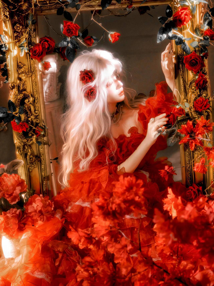 Retro Baroque Style Red Dress  - Photography Young incelemesi ve fiyatı