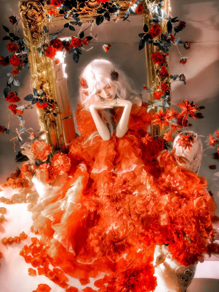 Retro Baroque Style Red Dress  - Photography Young incelemesi ve fiyatı