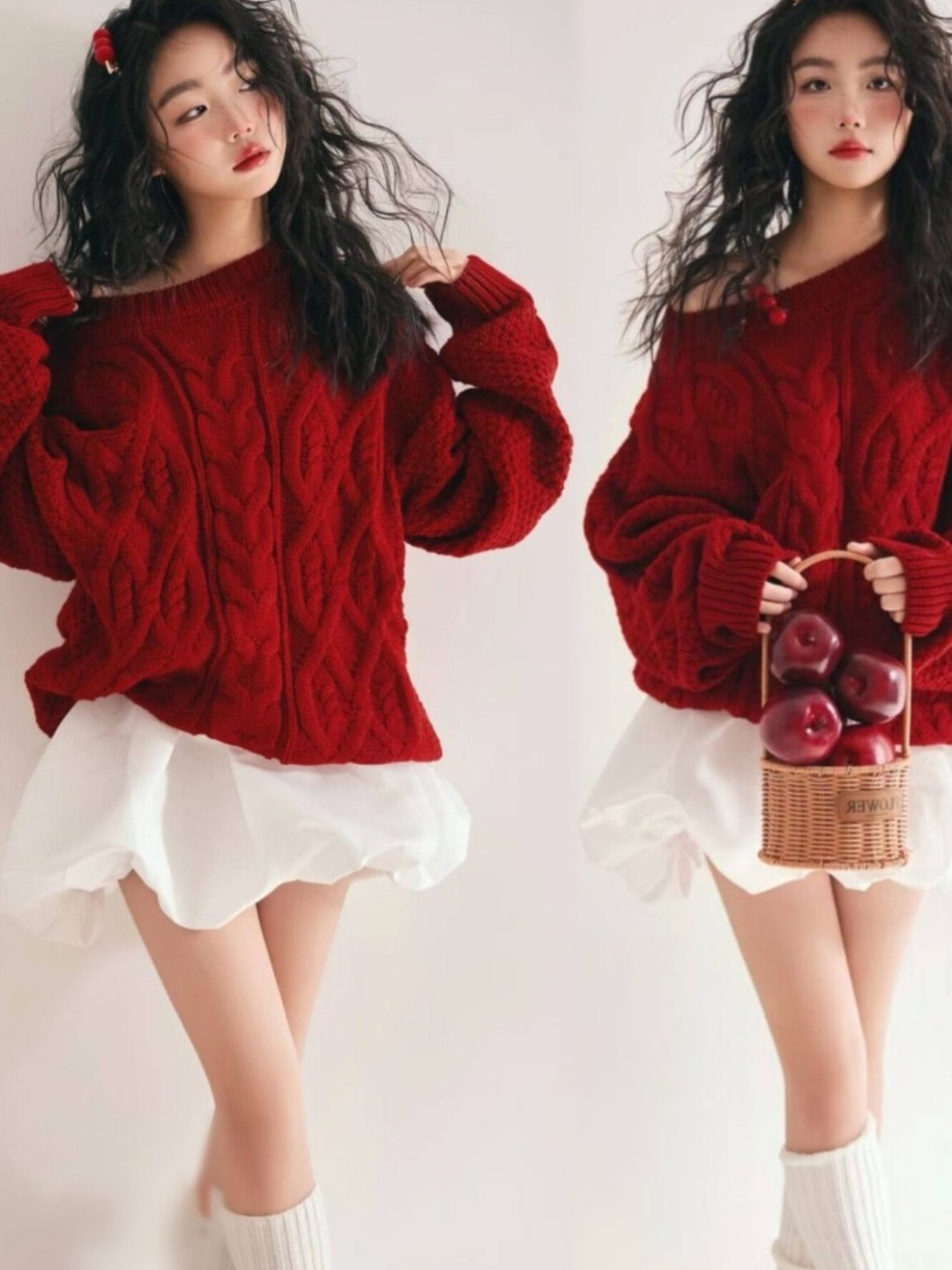Red Sweater Girl Studio Art Ph - Photography Young incelemesi ve fiyatı