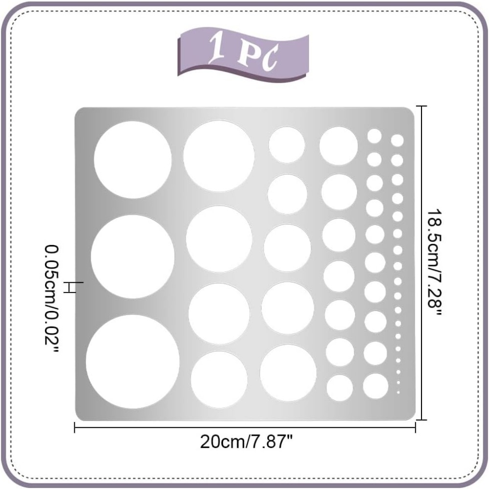 1Pcs Metal Circle Stencil Temp - Photography Rules incelemesi ve fiyatı