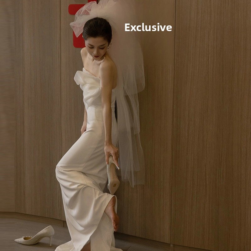 Elegant Satin Wedding Dress Br - Photography Young incelemesi ve fiyatı