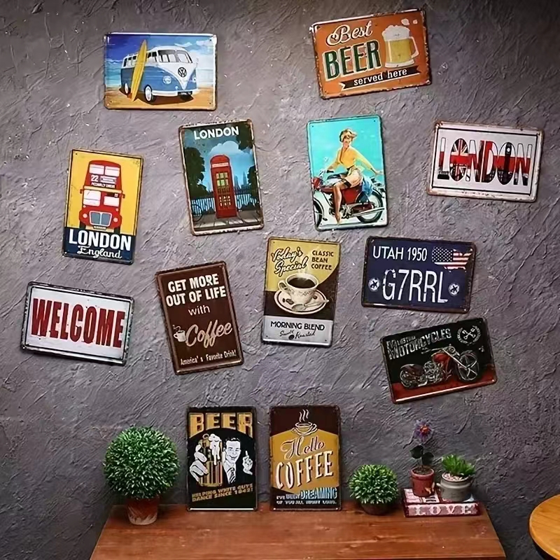 Metal Sign Retro Decor Coffee  - Photography Coffee incelemesi ve fiyatı