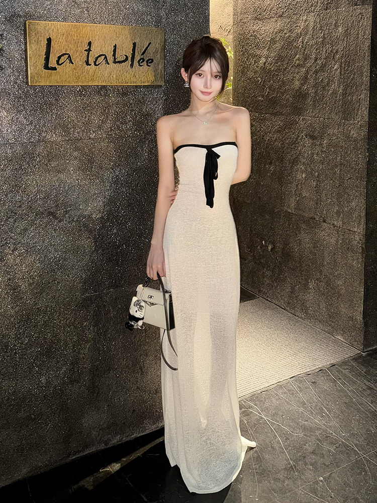 Sexy Neckline Long Dress Strap - Photography Young incelemesi ve fiyatı