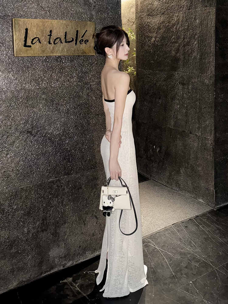 Sexy Neckline Long Dress Strap - Photography Young incelemesi ve fiyatı