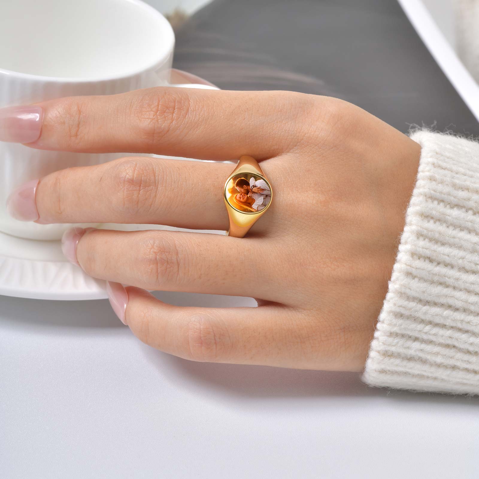 Custom Photo Signet Ring for W - Photographic Memory incelemesi ve fiyatı