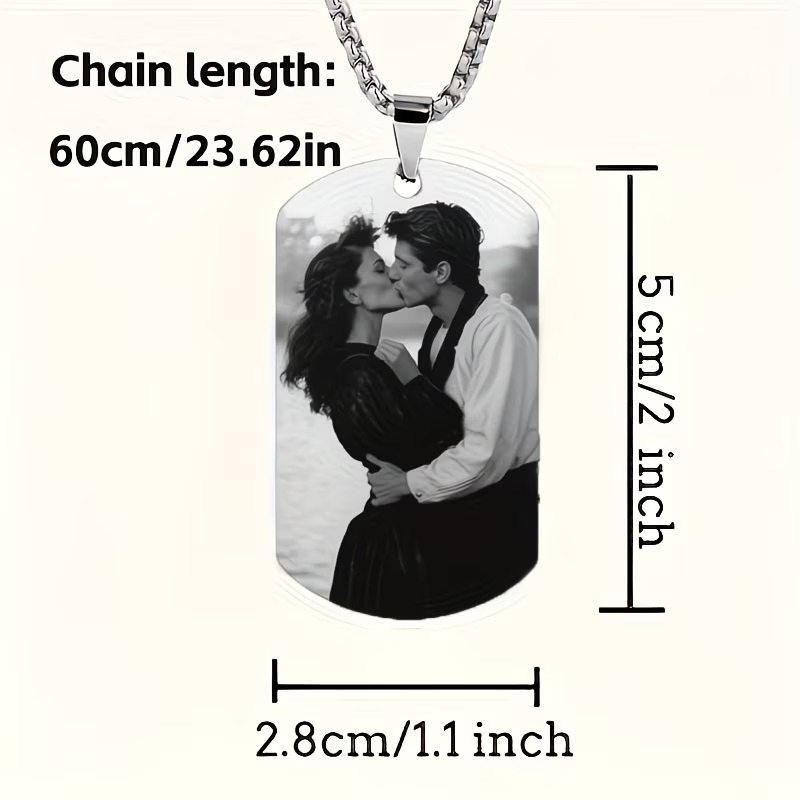 Custom Necklace with Engraved  - Photographic Memory incelemesi ve fiyatı