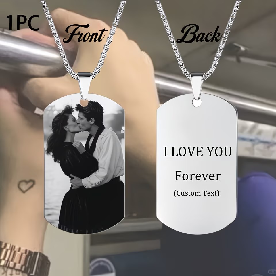 Custom Necklace with Engraved  - Photographic Memory incelemesi ve fiyatı