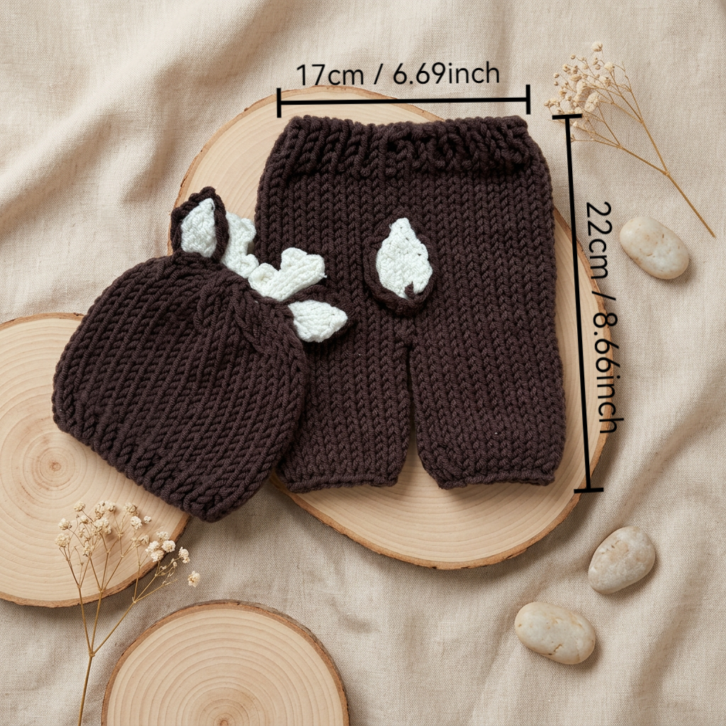 2Pcs Newborn Fawn Outfit Photo - Photography Coffee incelemesi ve fiyatı