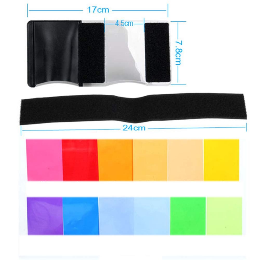 12 Colors Camera Flash Gels Li - Photography Darkroom incelemesi ve fiyatı