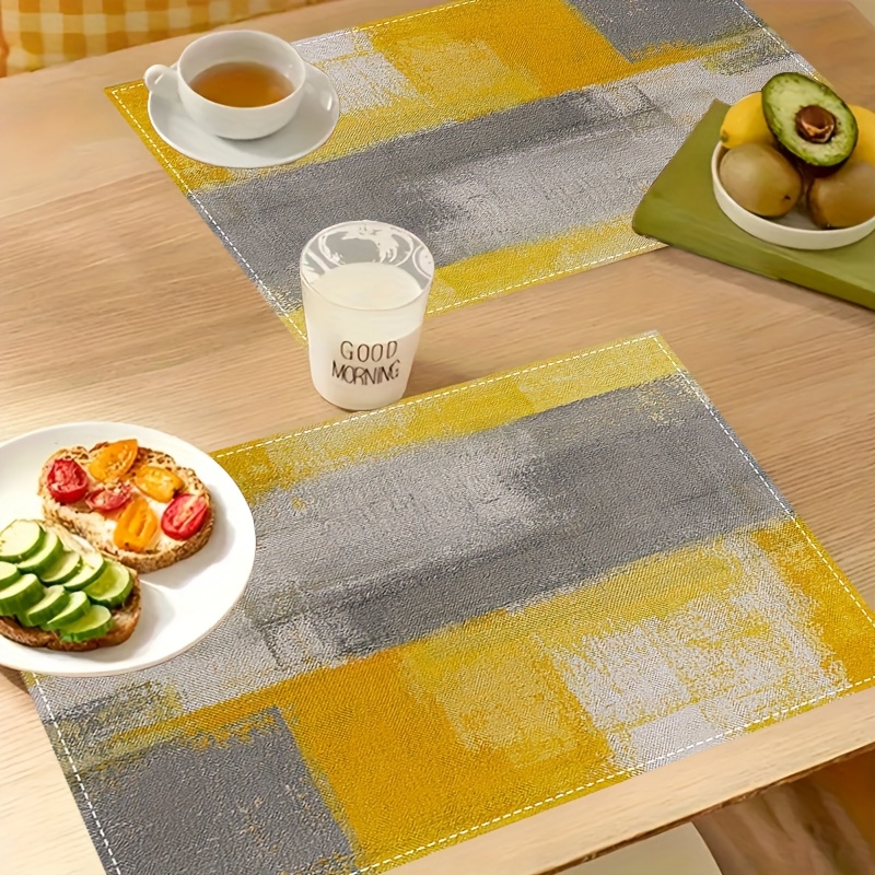 VIKAMA Yellow Gray Abstract Oi - Photography Desk incelemesi ve fiyatı