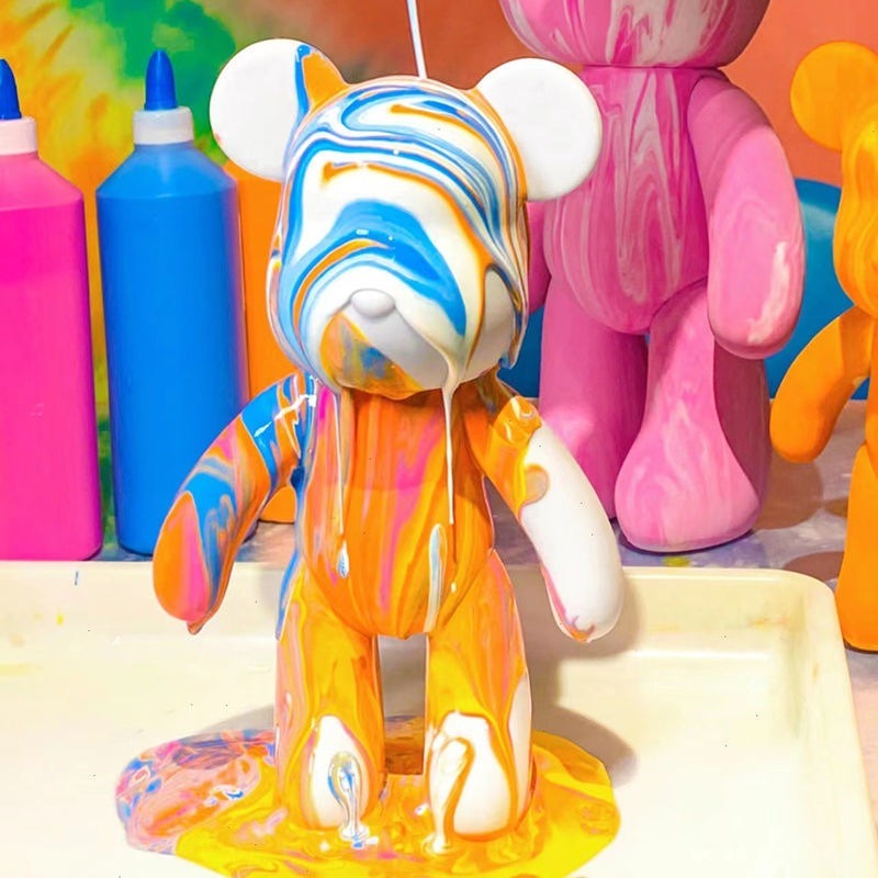 23cm DIY Paint Fluid Bear Figu - Photography Desk incelemesi ve fiyatı