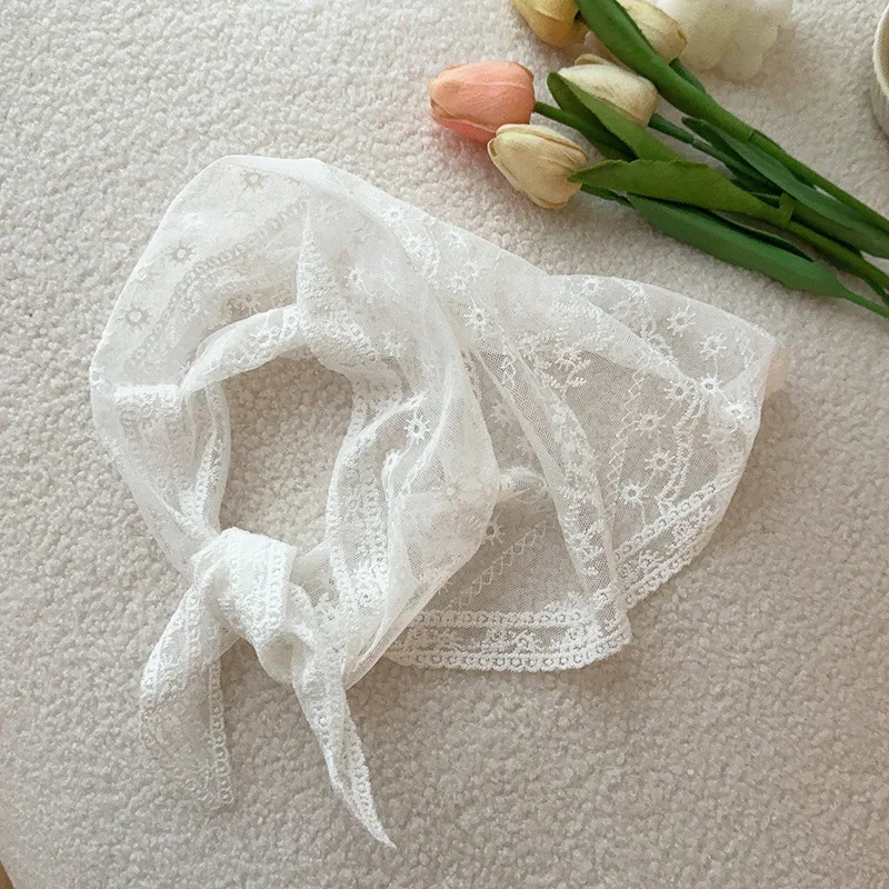 White Woven Floral Lace Hair S - Photography Triangle incelemesi ve fiyatı