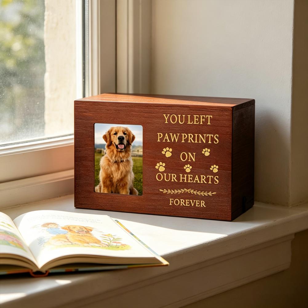 Wooden Pet Urn Solid Wood with - Photographic Memory incelemesi ve fiyatı