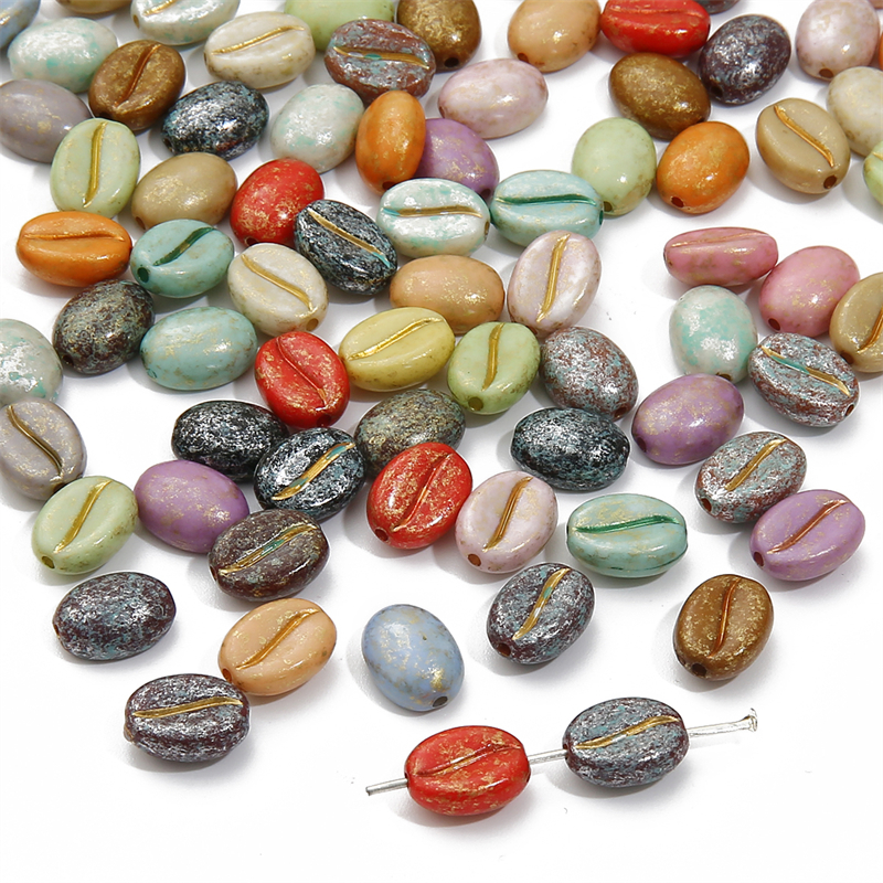 20/50pcs 10x8mm Hand Paint Acr - Photography Coffee incelemesi ve fiyatı