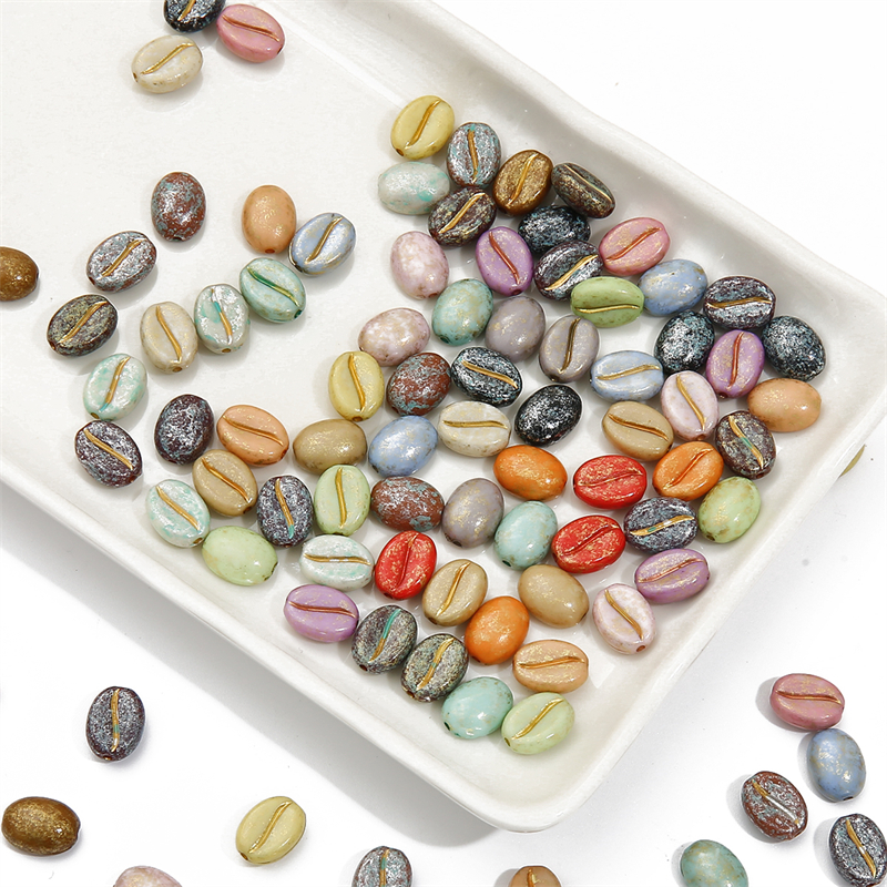 20/50pcs 10x8mm Hand Paint Acr - Photography Coffee incelemesi ve fiyatı
