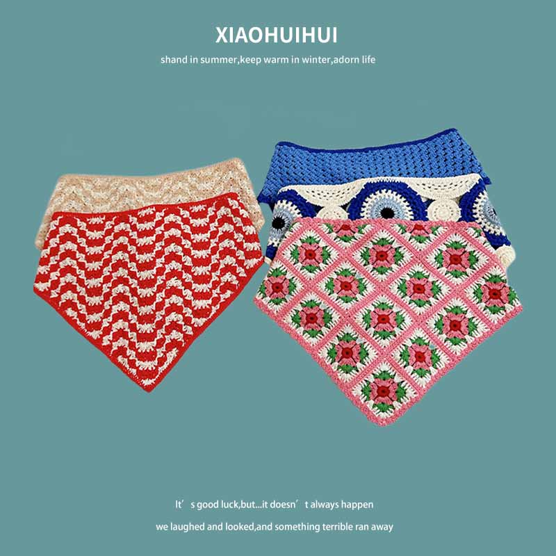 French Ins Knitted Lace Triang - Photography Triangle incelemesi ve fiyatı