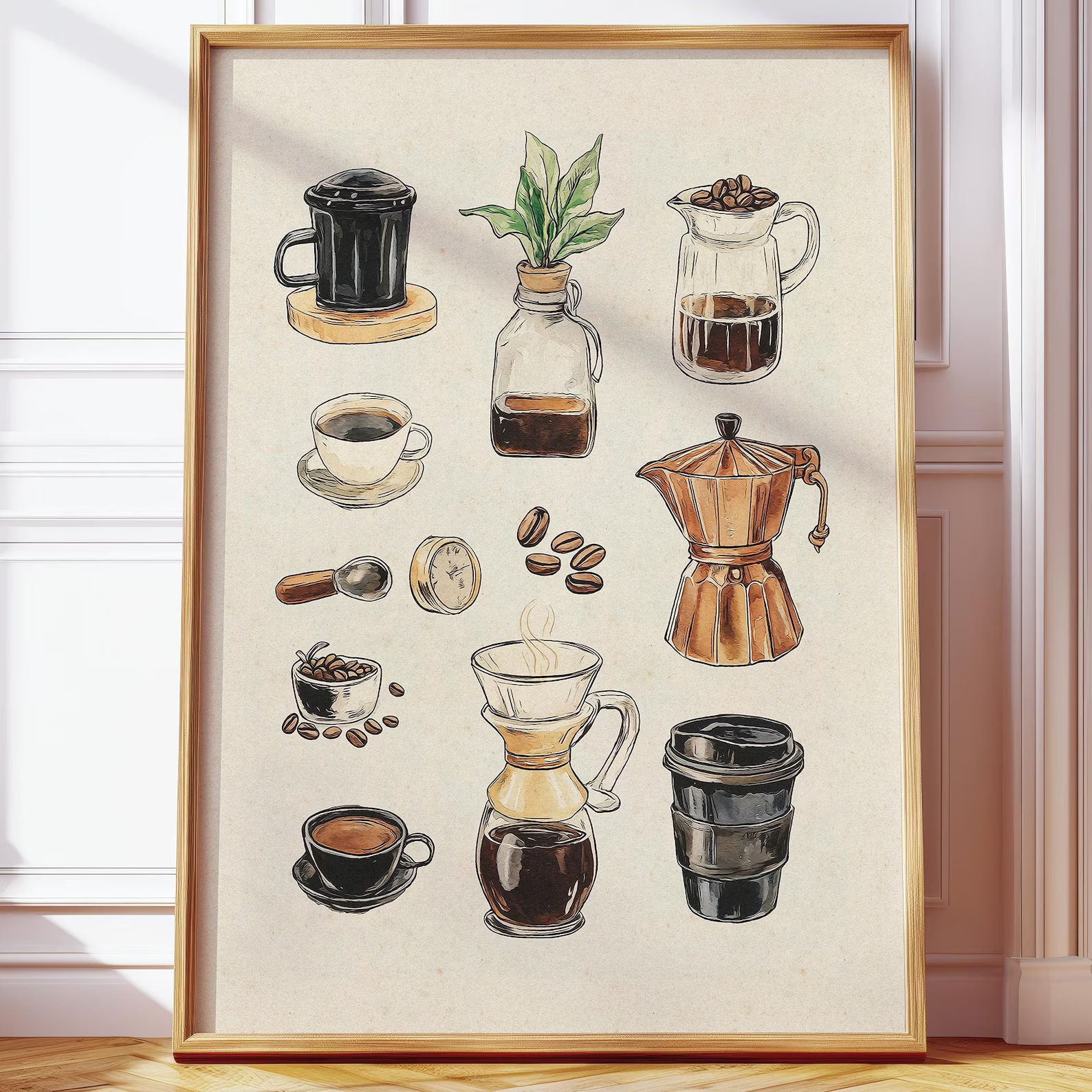 Retro Vintage Coffee Chart Dig - Photography Coffee incelemesi ve fiyatı